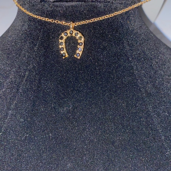 LA Hearts Rhinestone Horseshoe Necklace - Picture 8 of 8